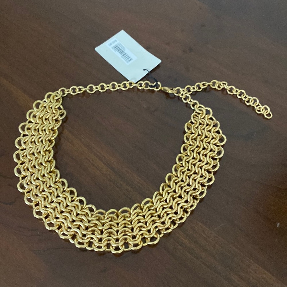 Women’s gold tone choker necklace